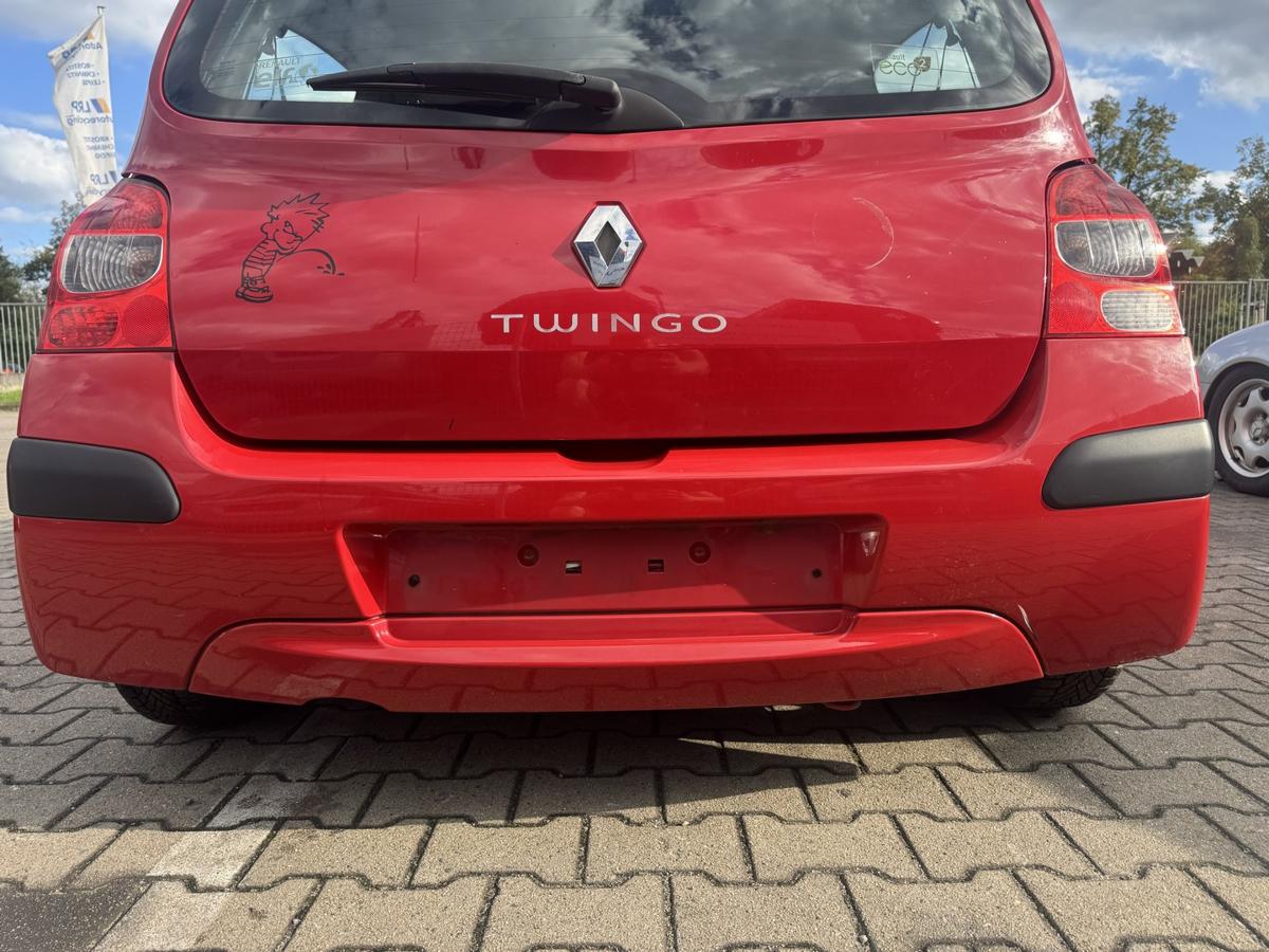 Renault Twingo 2 original Sto&szlig;stange Stossf&auml;nger hinten OV727 Red Brisk Bj.2008